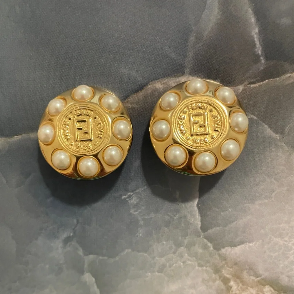 Fendi Clip-on Earrings - Picture 1 of 6